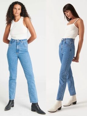 NWOT ROLLA'S 26 Modern Contemporary Dusters High Rise Slim Cigarette Leg Jeans
